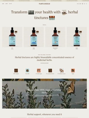 eCommerce website: Plants to the Rescue