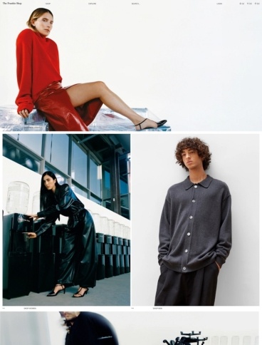 eCommerce website: The Frankie Shop