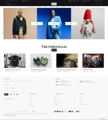 eCommerce website: BSTN Store