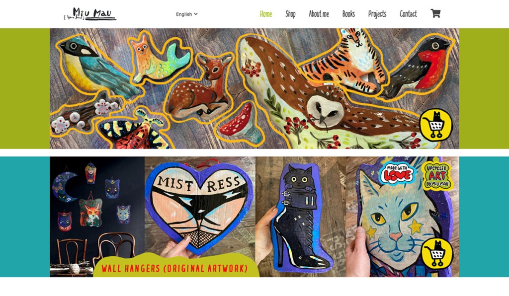 Miu-Mau best wix ecommerce website designs