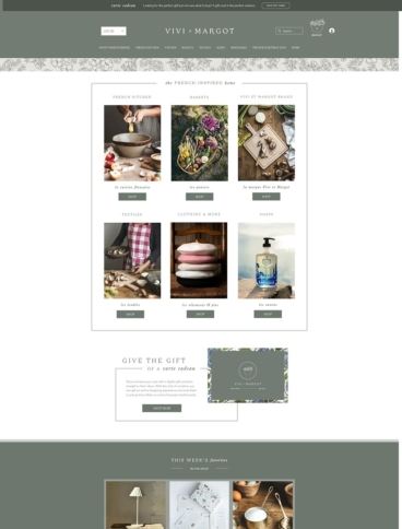 eCommerce website: Vivi et Margot