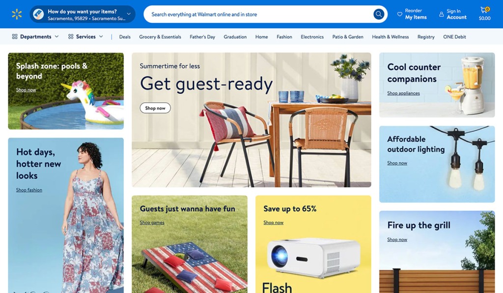 Walmart ecommerce website usa