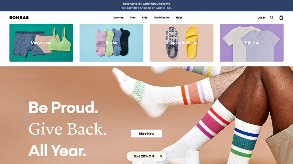 bombas shopify store