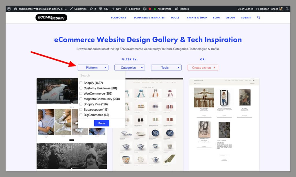 ecomm design filters