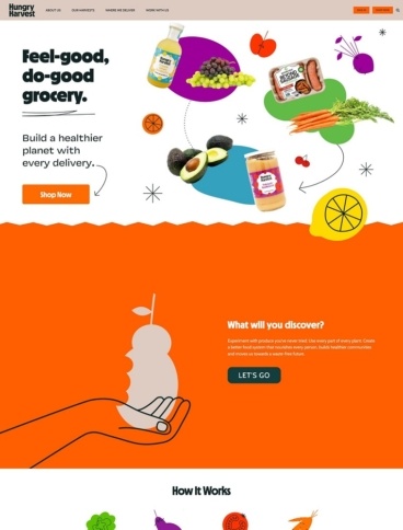 eCommerce website: Hungry Harvest