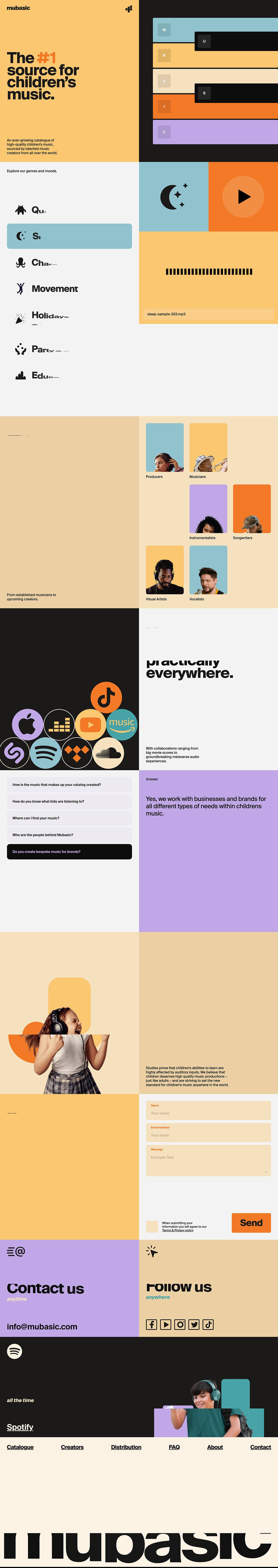 eCommerce website: Mubasic