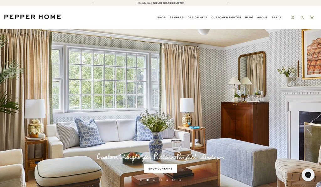pepper home best wix ecommerce website designs