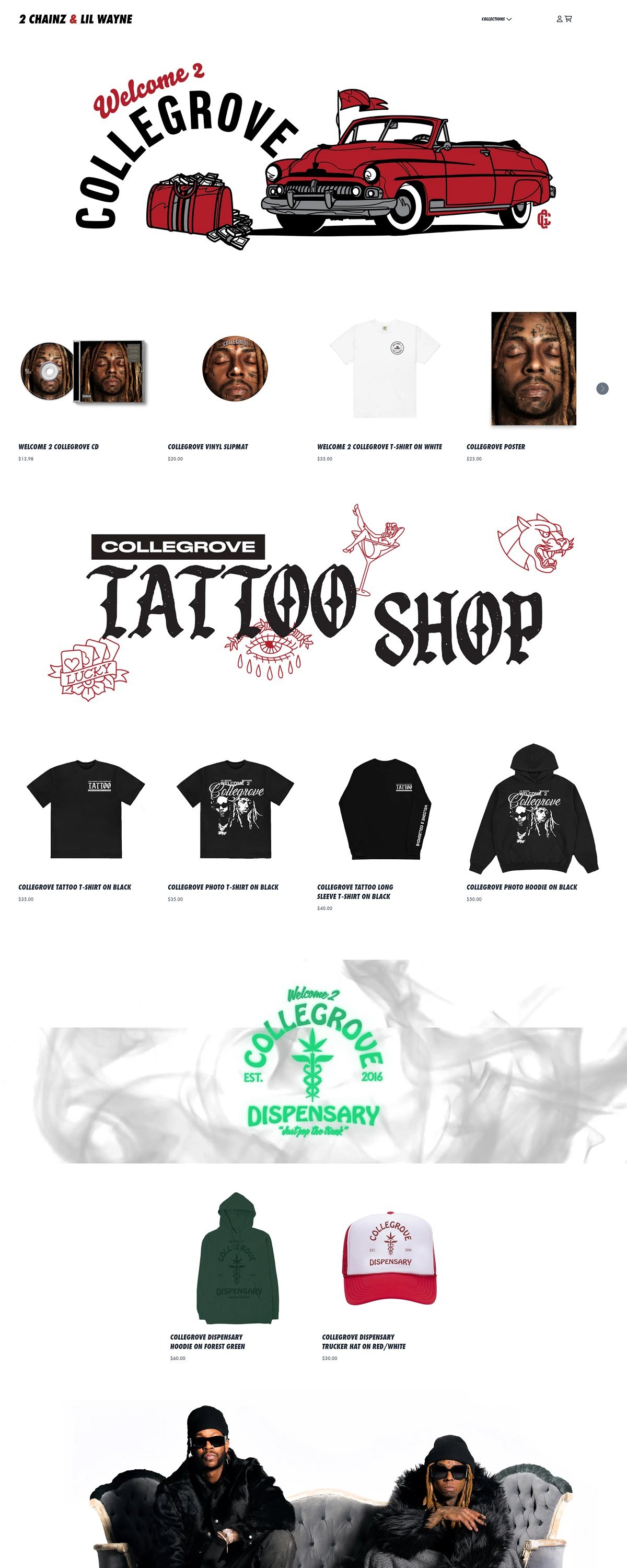 eCommerce website: 2 Chainz