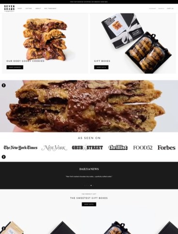 eCommerce website: Seven Grams Caffé