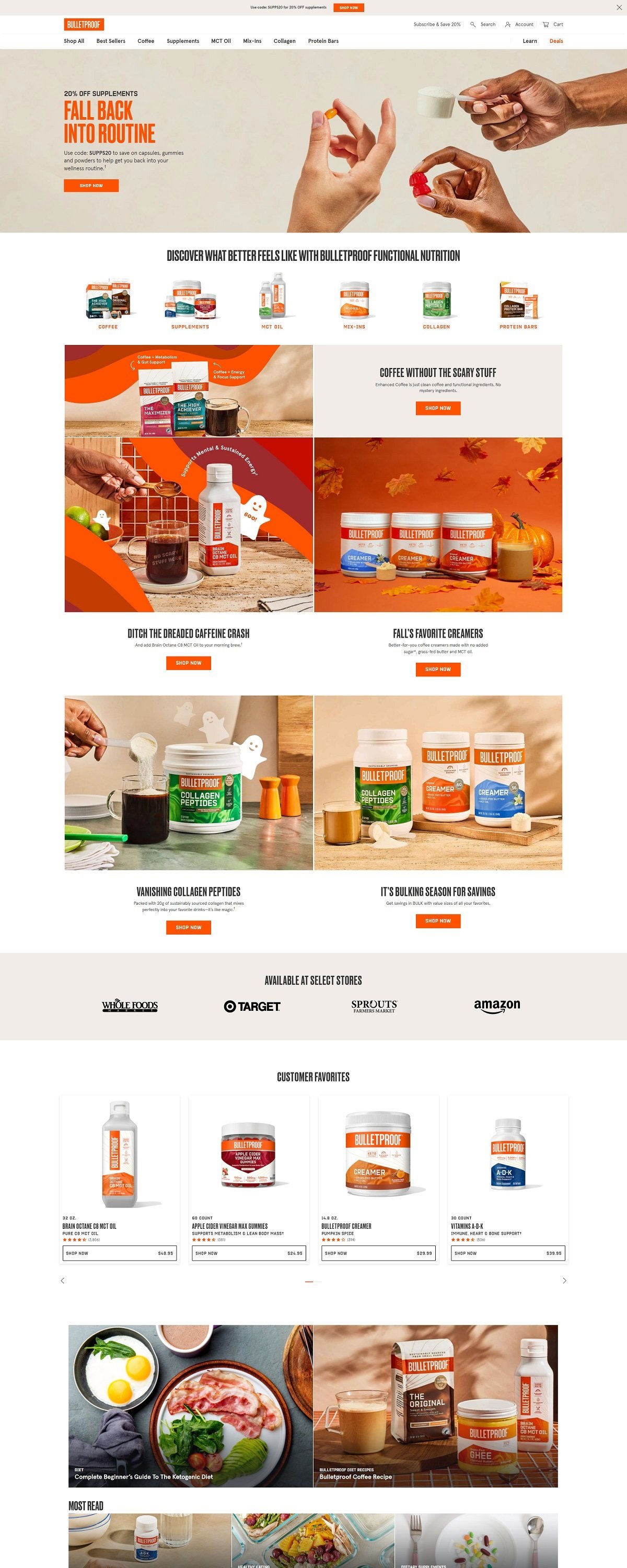 eCommerce website: Bulletproof