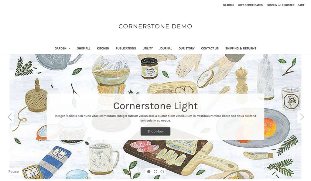 cornerstone bigcommerce theme