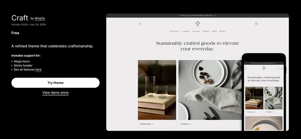 craft shopify theme