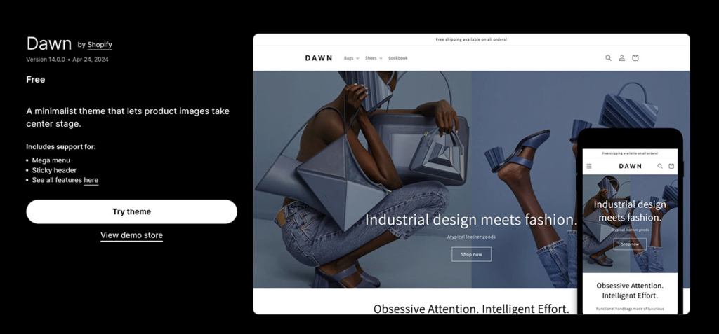 dawn shopify theme