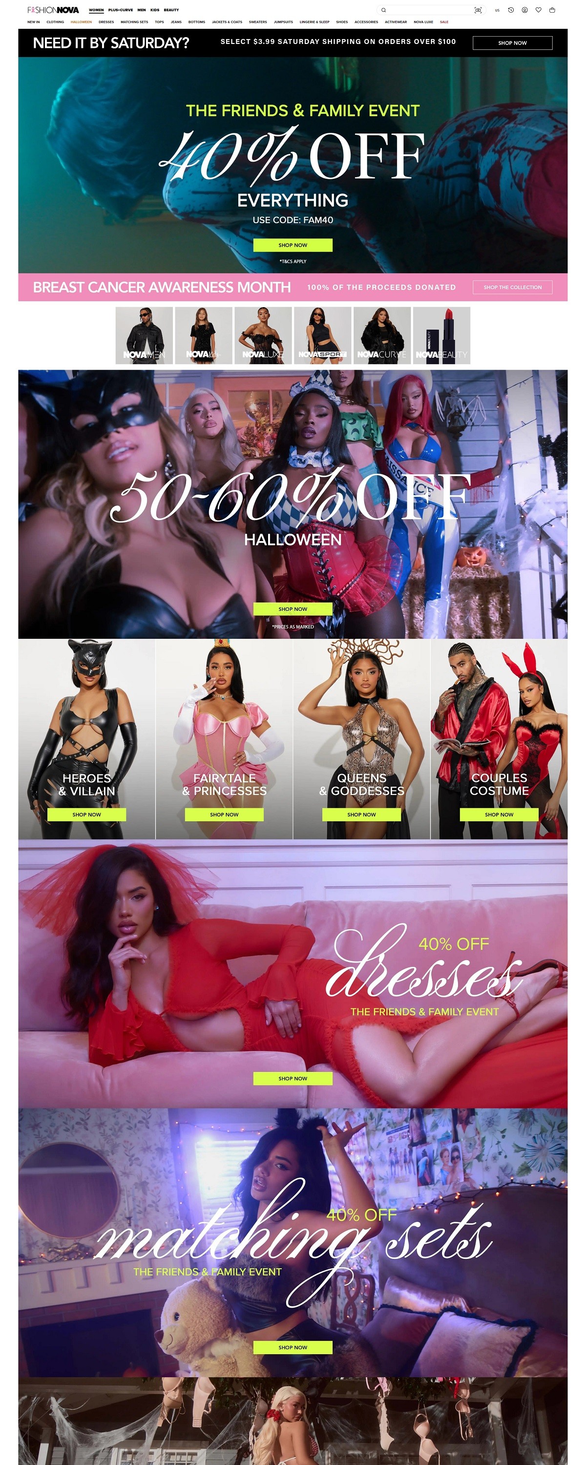 eCommerce website: Fashion Nova