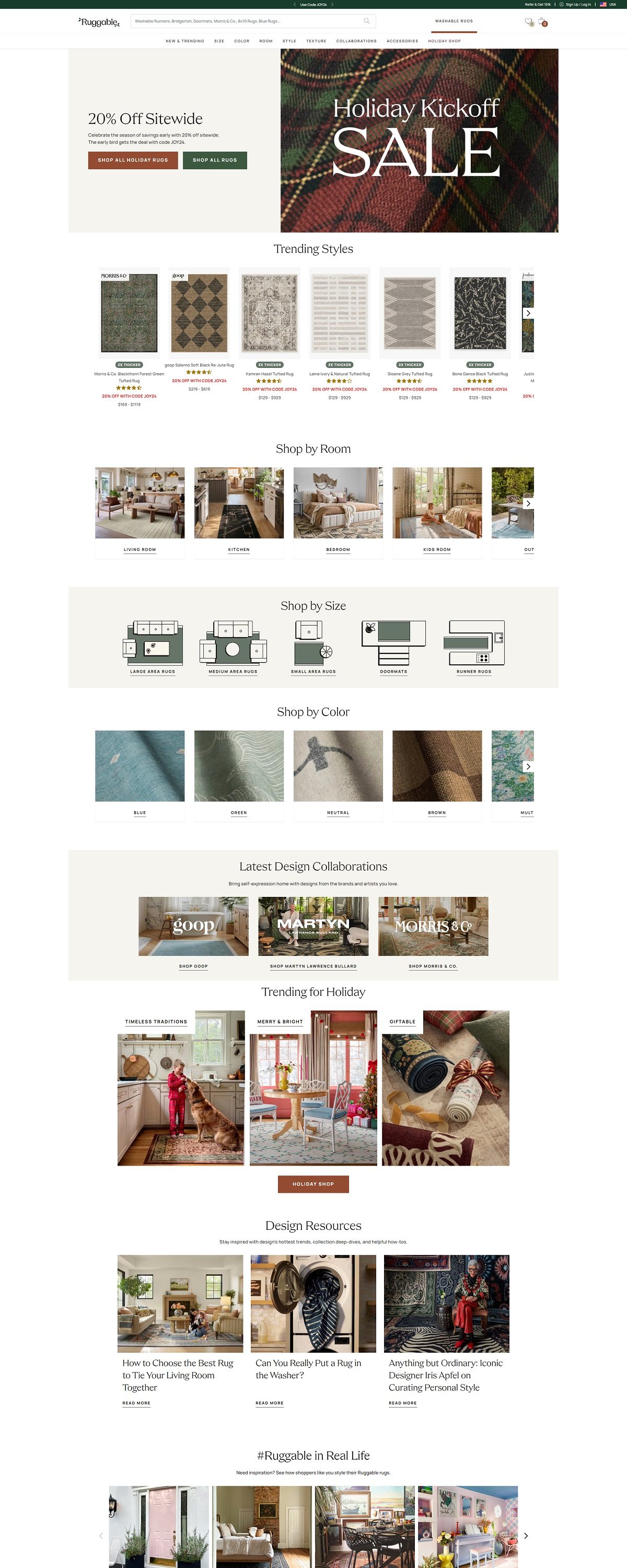 eCommerce website: Ruggable