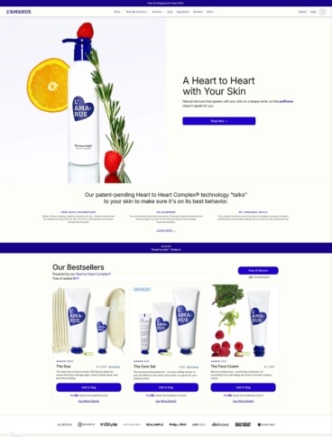 eCommerce website: L’Amarue