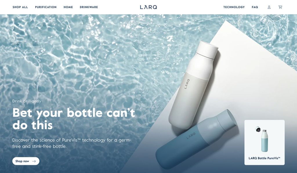 LARQ homepage