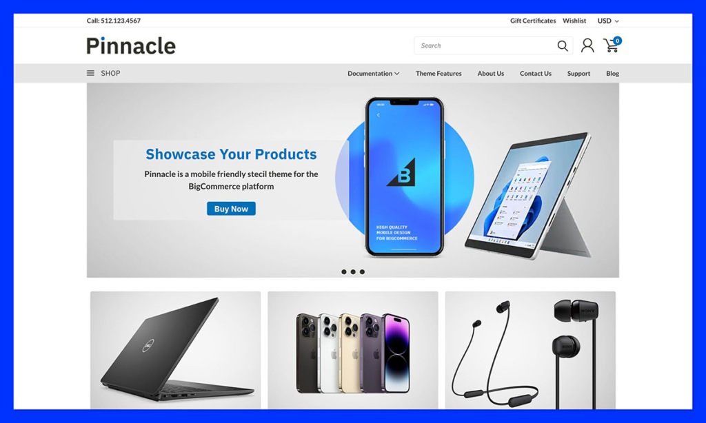 Pinnacle Tech bigcommerce theme