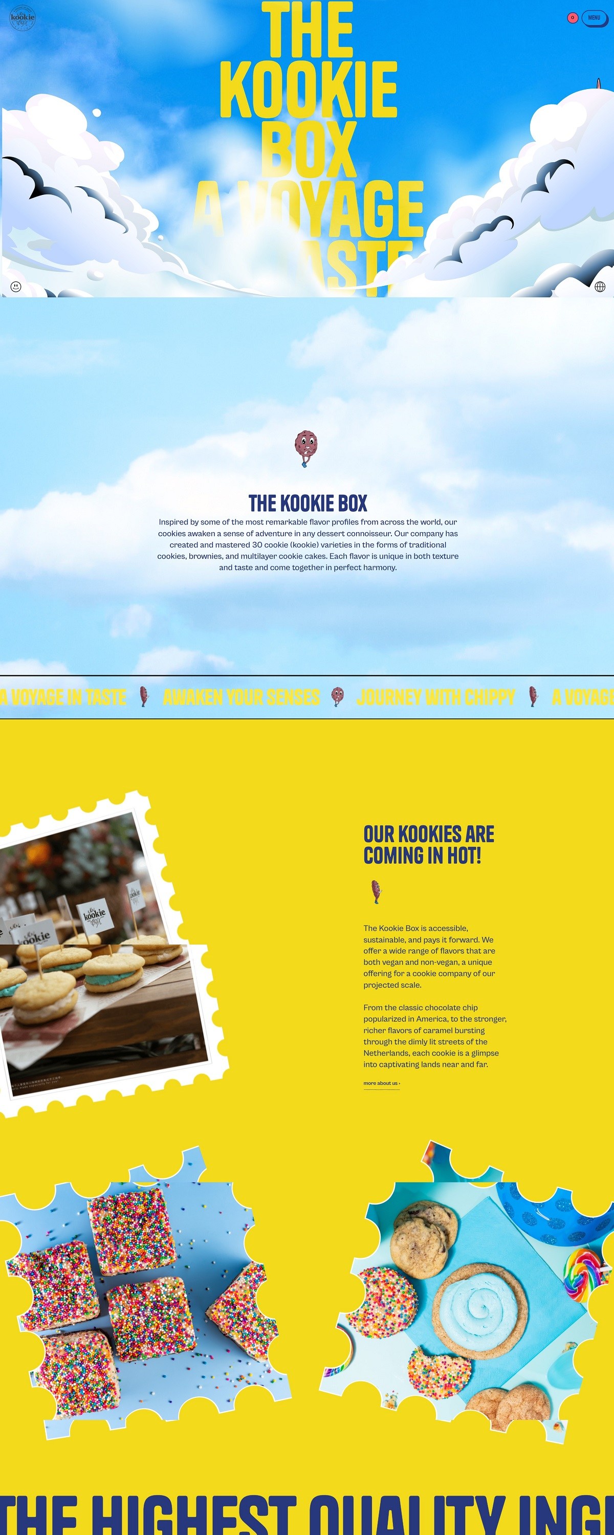 eCommerce website: The Kookie Box