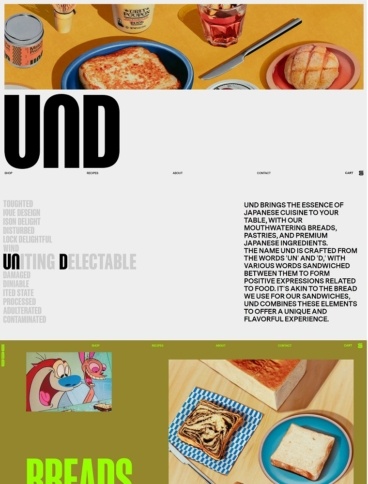 eCommerce website: UnD NY