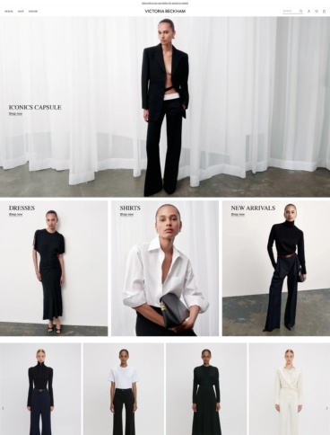 eCommerce website: Victoria Beckham