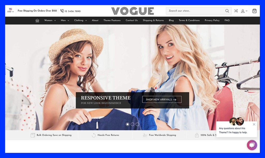 vogue fashion bigcommerce theme