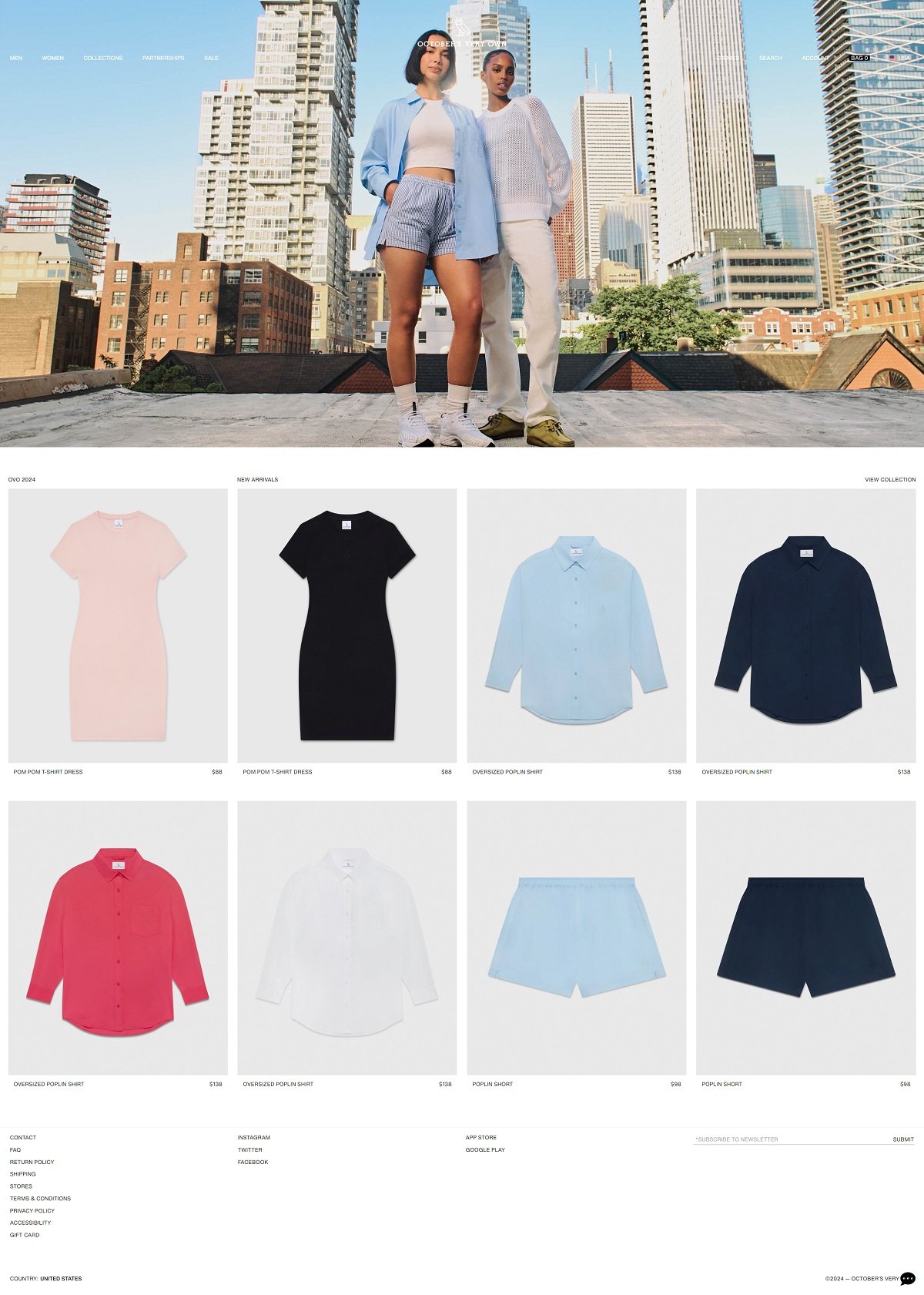 eCommerce website: October’s Very Own