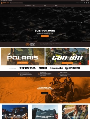 eCommerce website: RAVEK