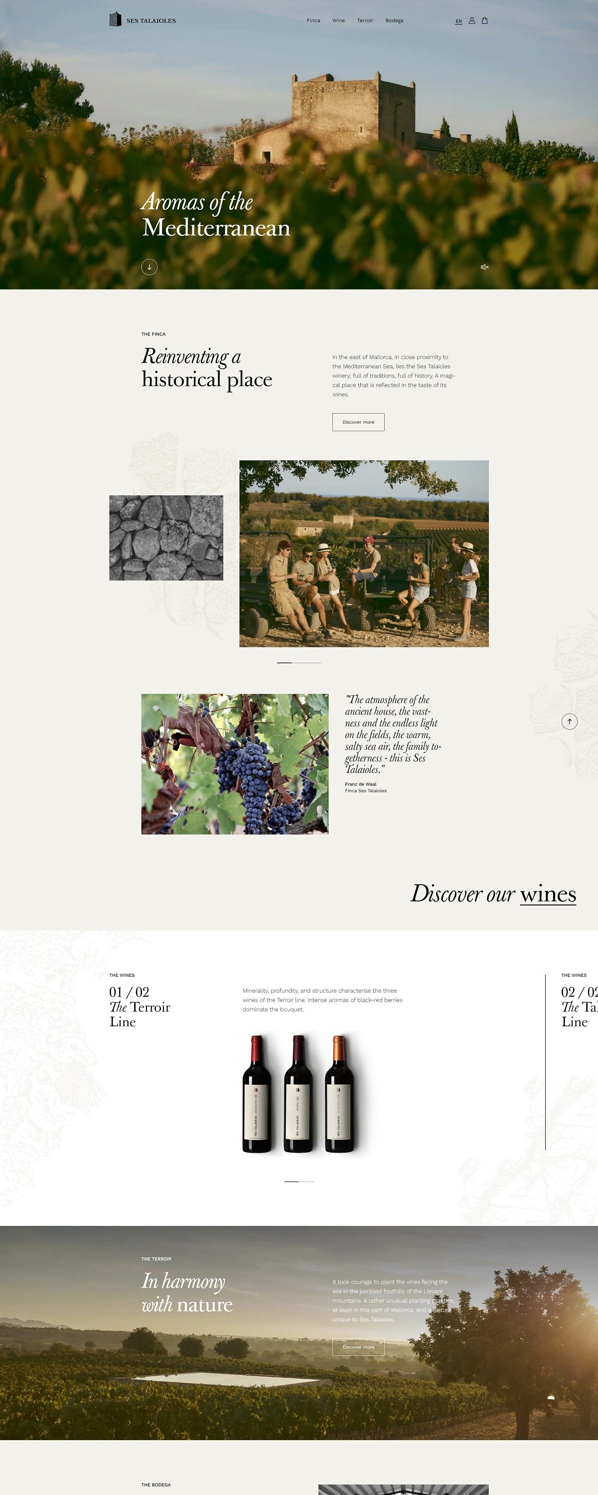 eCommerce website: Ses Talaioles