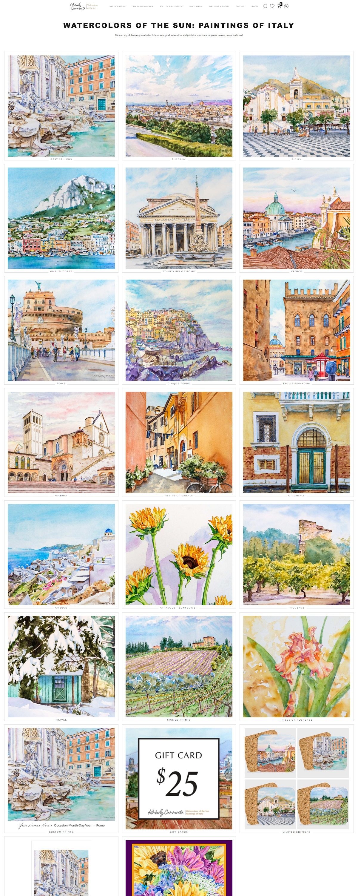 eCommerce website: Cammerata