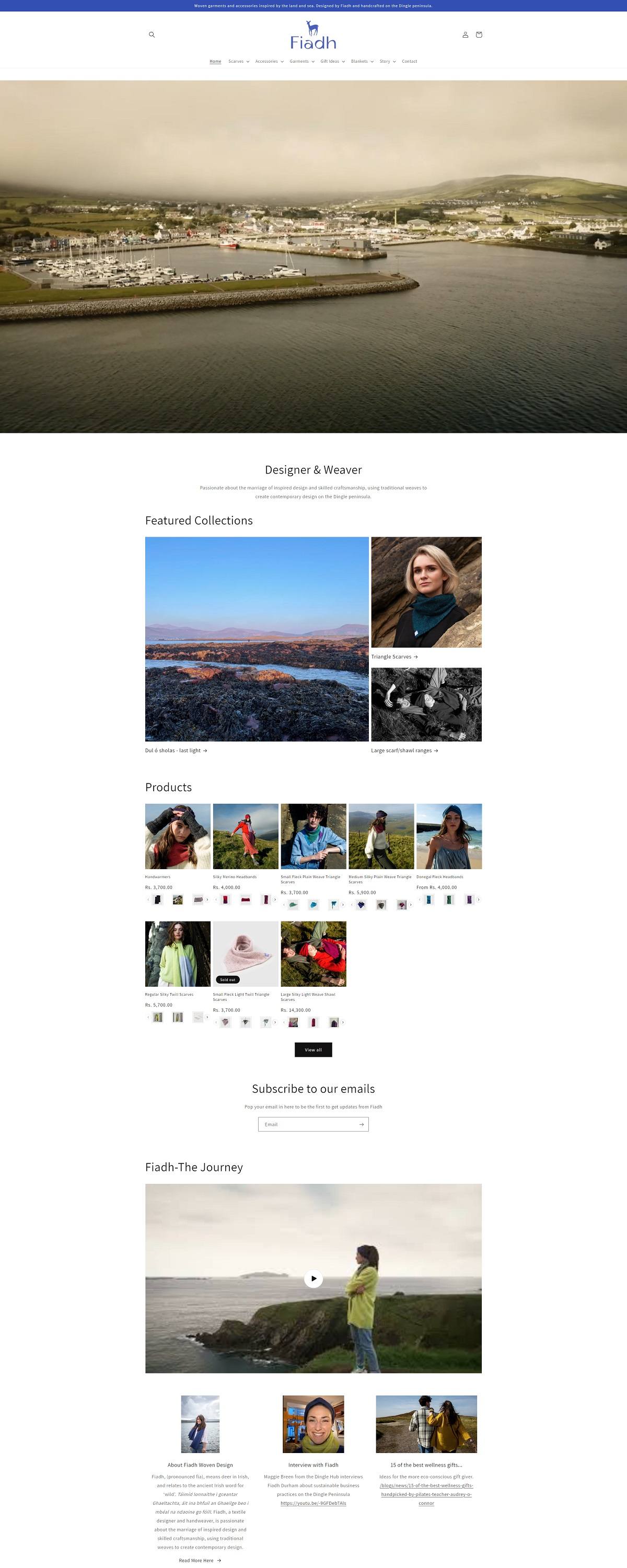 eCommerce website: Fiadh