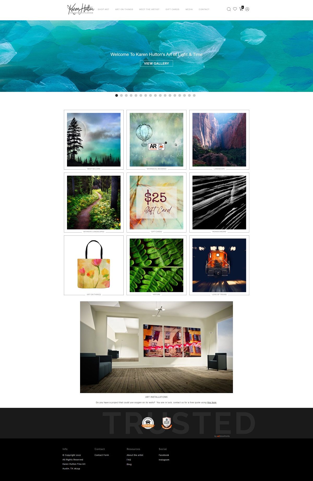 eCommerce website: Karen Hutton