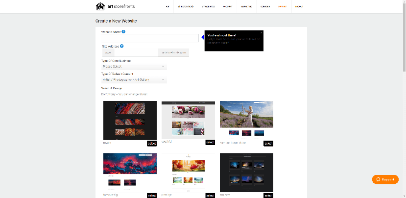 art storefronts templates