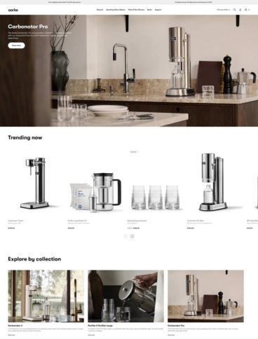 eCommerce website: Aarke