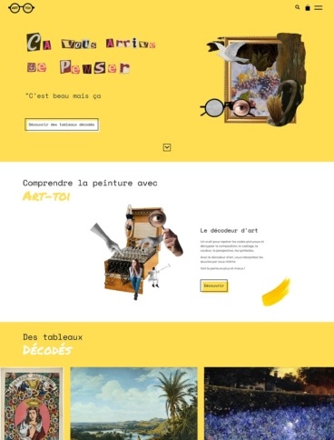 eCommerce website: Art-Toi