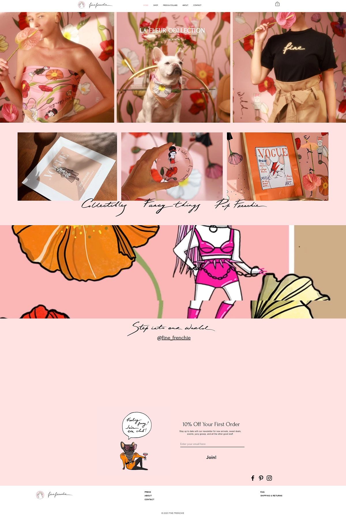 eCommerce website: Fine Frenchie