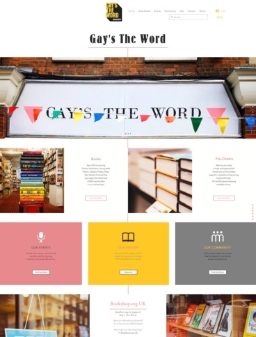 eCommerce website: Gay’s The Word