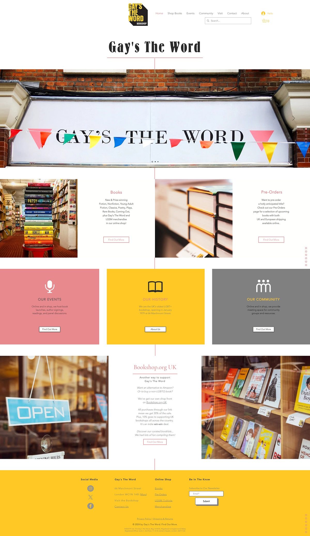 eCommerce website: Gay’s The Word