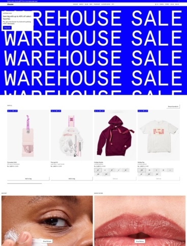 eCommerce website: Glossier