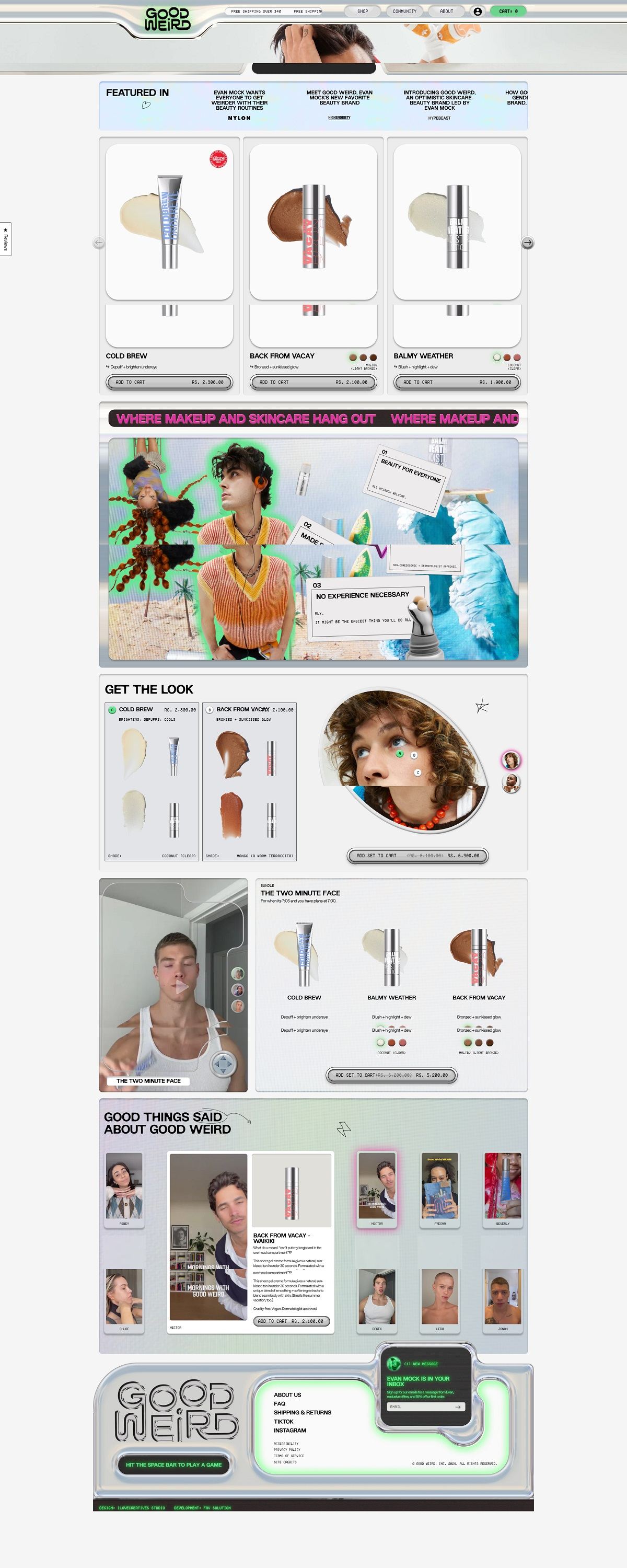 eCommerce website: Good Weird