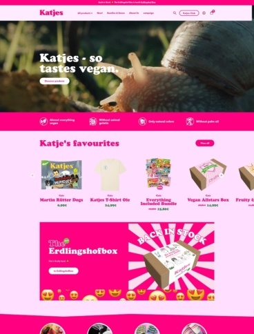 eCommerce website: Katjes