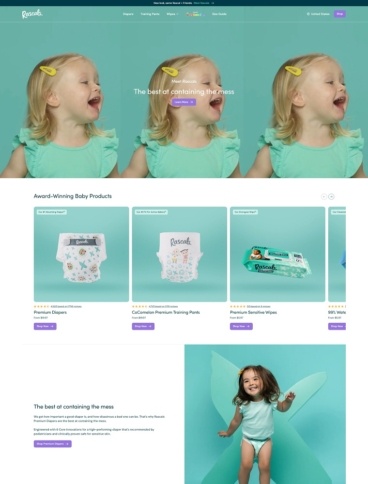 eCommerce website: Rascals Baby