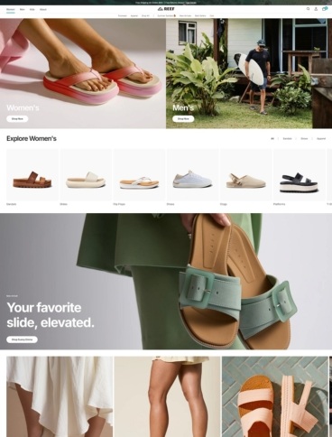 eCommerce website: Reef