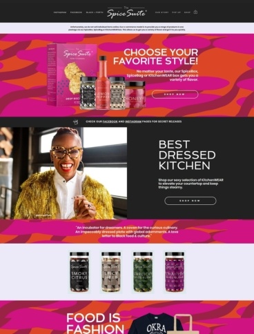 eCommerce website: The Spice Suite