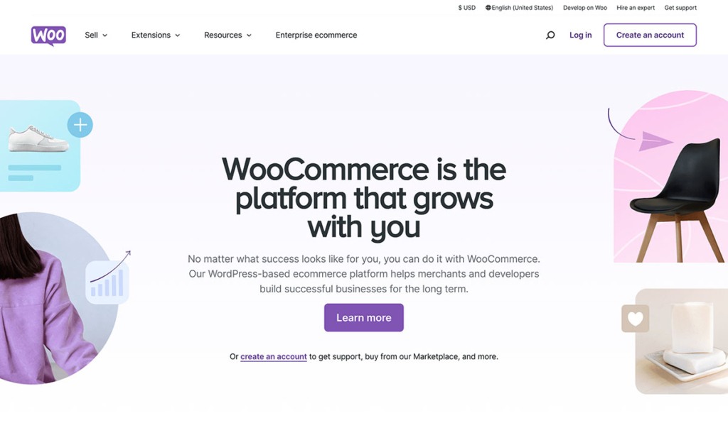 woocommerce homepage