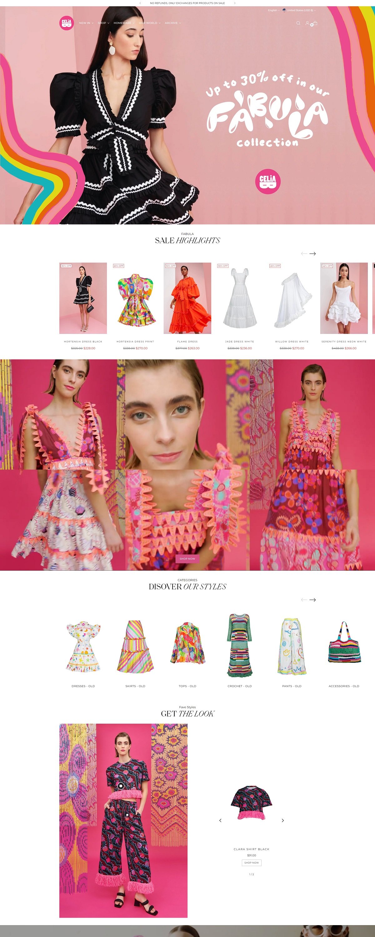 eCommerce website: CeliaB