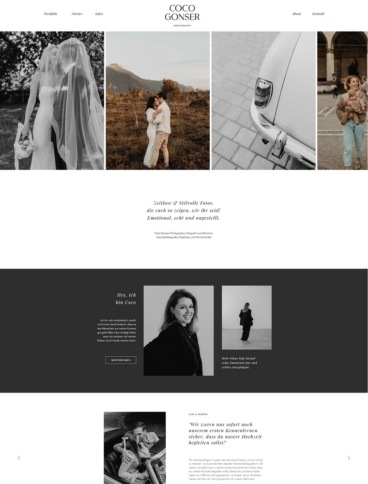 eCommerce website: Coco Gonser Photography