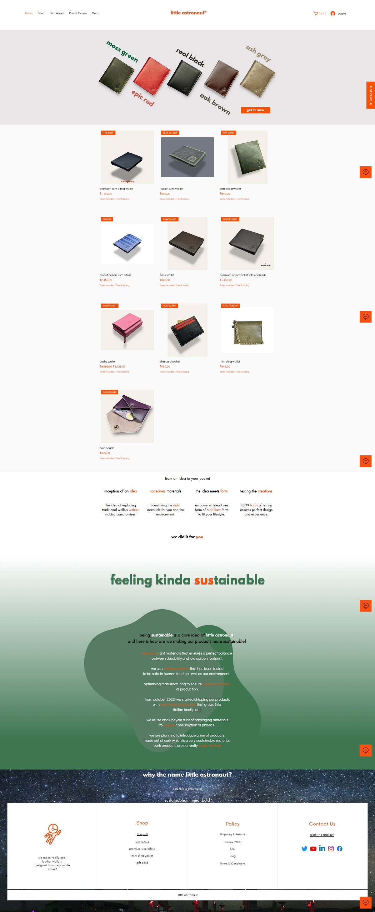 eCommerce website: Little Astronaut