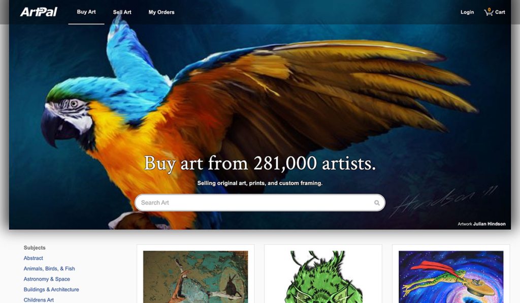artpal homepage