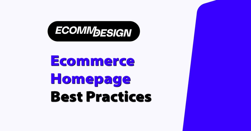 ecommerce homepage best practices